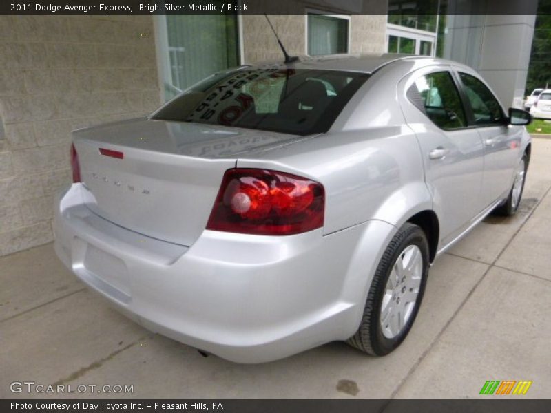 Bright Silver Metallic / Black 2011 Dodge Avenger Express