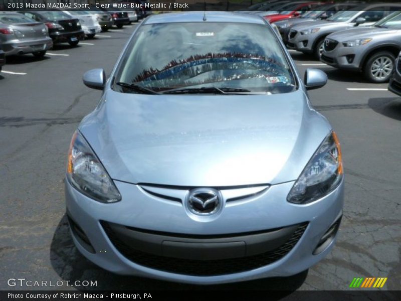 Clear Water Blue Metallic / Black 2013 Mazda MAZDA2 Sport