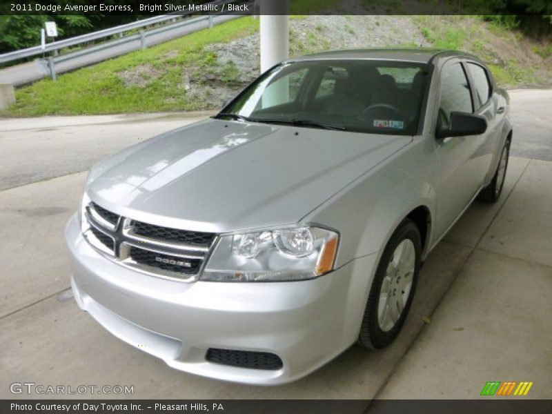 Bright Silver Metallic / Black 2011 Dodge Avenger Express