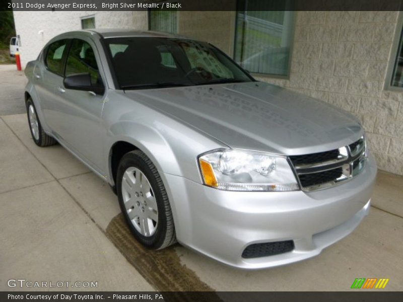 Bright Silver Metallic / Black 2011 Dodge Avenger Express