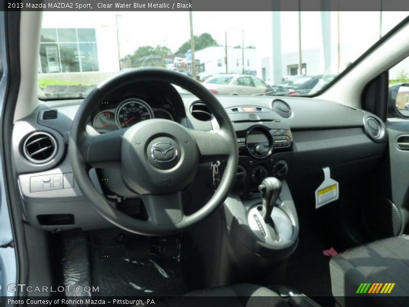 Clear Water Blue Metallic / Black 2013 Mazda MAZDA2 Sport