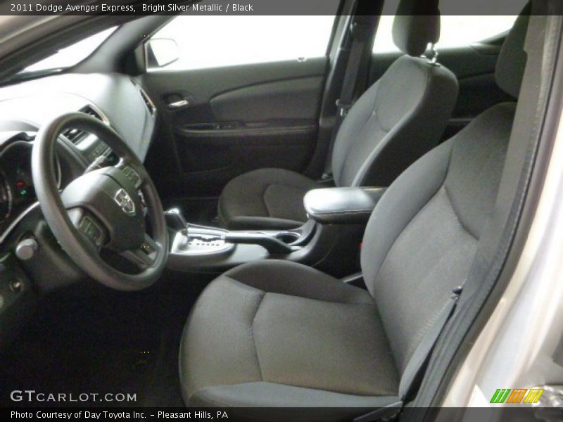 Bright Silver Metallic / Black 2011 Dodge Avenger Express