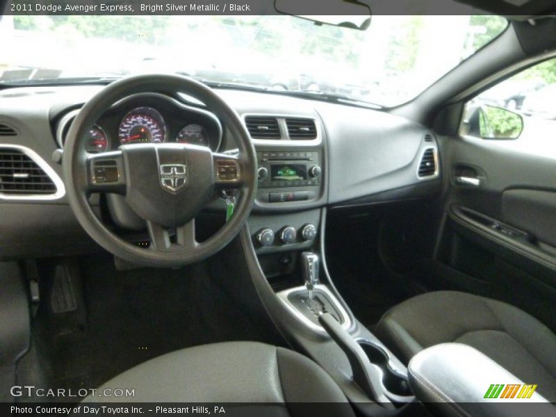 Bright Silver Metallic / Black 2011 Dodge Avenger Express