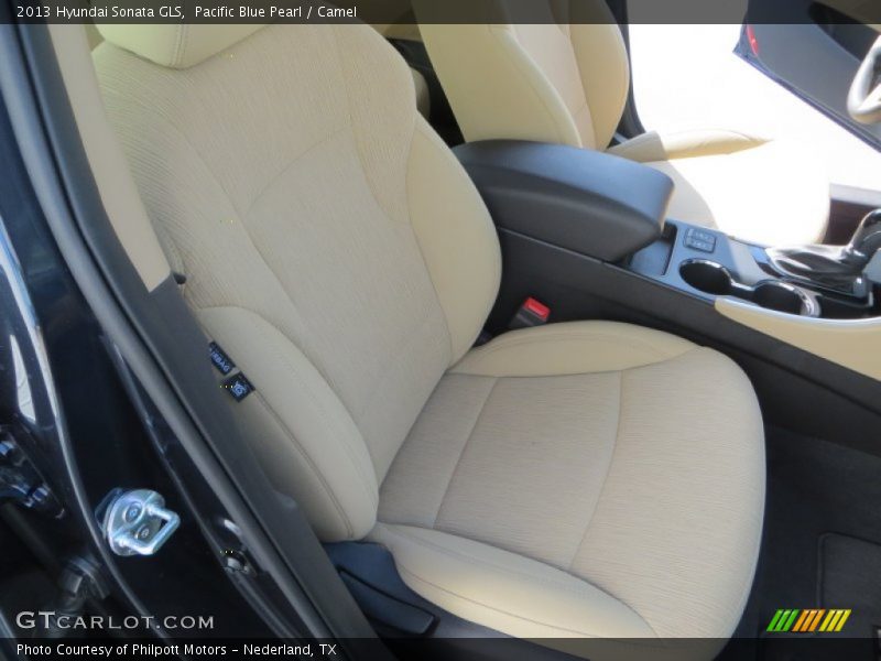 Pacific Blue Pearl / Camel 2013 Hyundai Sonata GLS