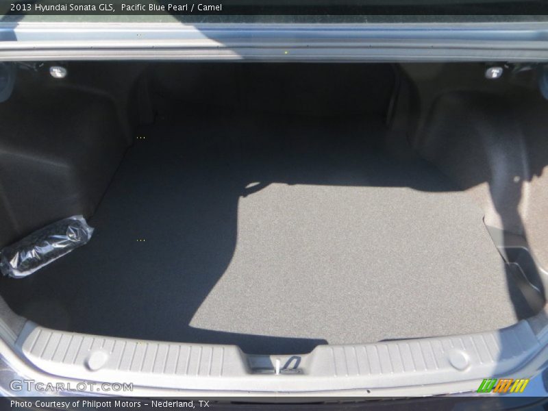 Pacific Blue Pearl / Camel 2013 Hyundai Sonata GLS