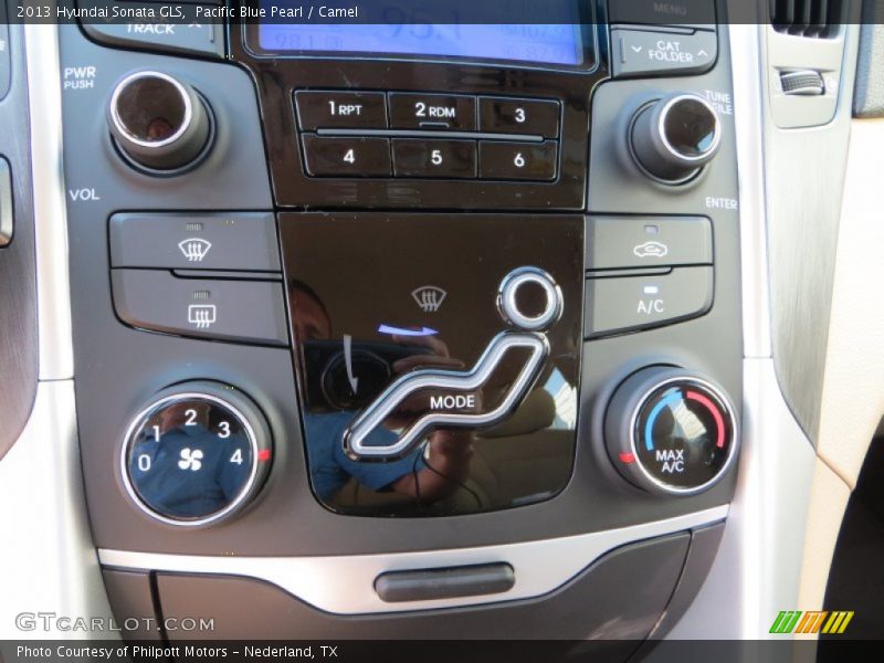 Pacific Blue Pearl / Camel 2013 Hyundai Sonata GLS