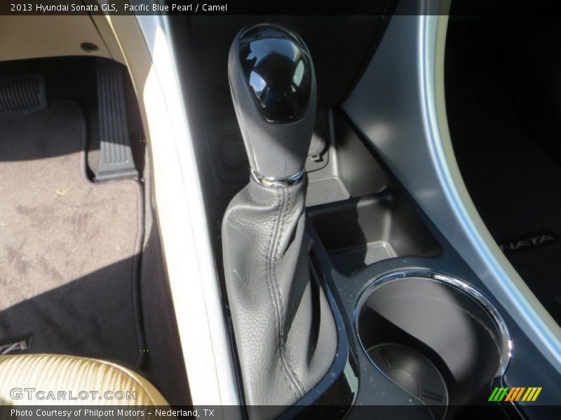 Pacific Blue Pearl / Camel 2013 Hyundai Sonata GLS