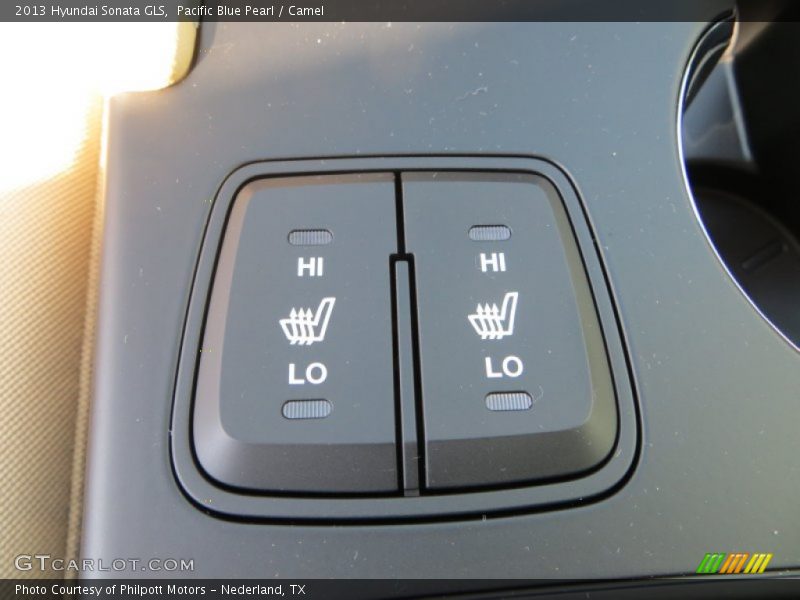 Pacific Blue Pearl / Camel 2013 Hyundai Sonata GLS