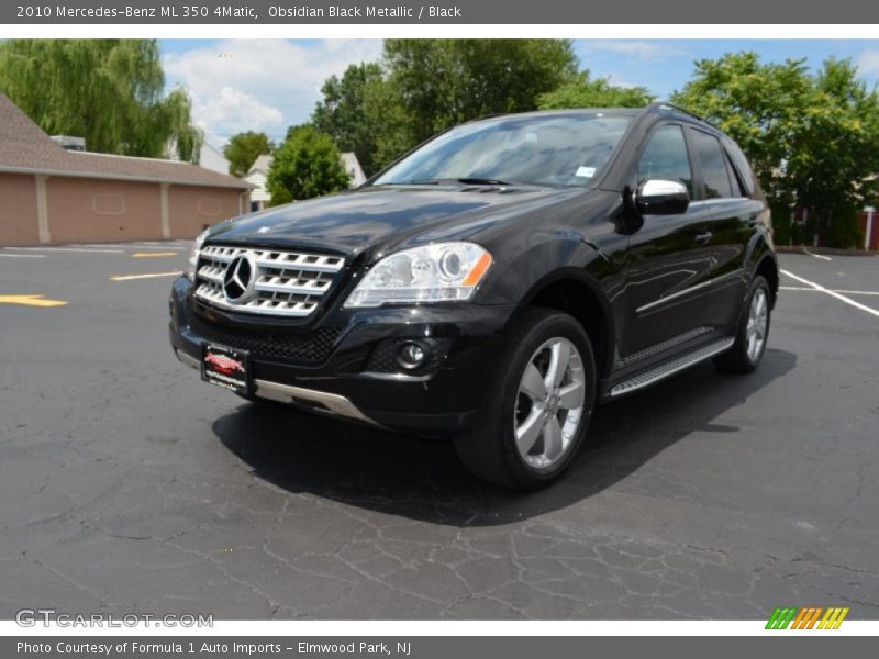 Obsidian Black Metallic / Black 2010 Mercedes-Benz ML 350 4Matic