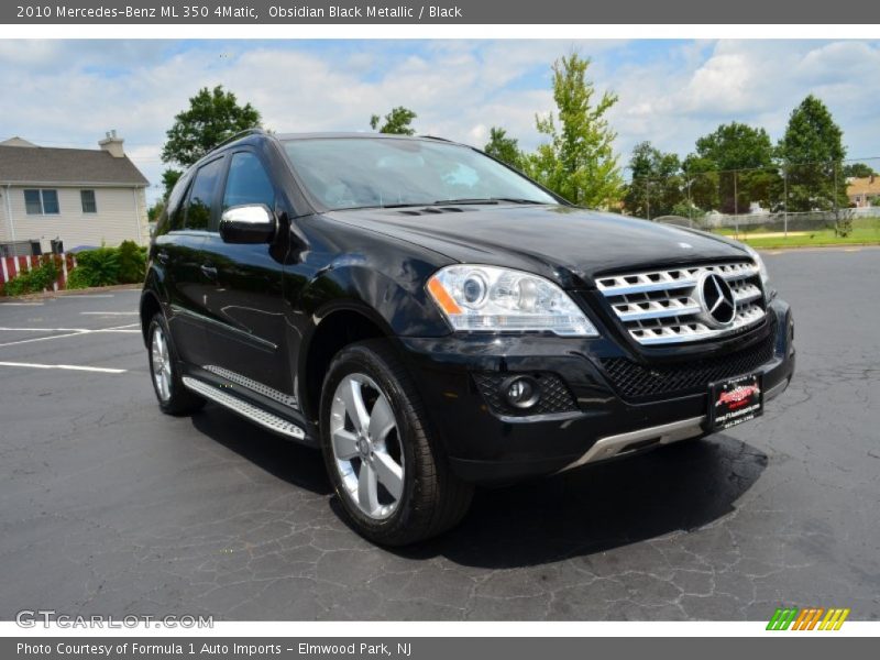 Obsidian Black Metallic / Black 2010 Mercedes-Benz ML 350 4Matic