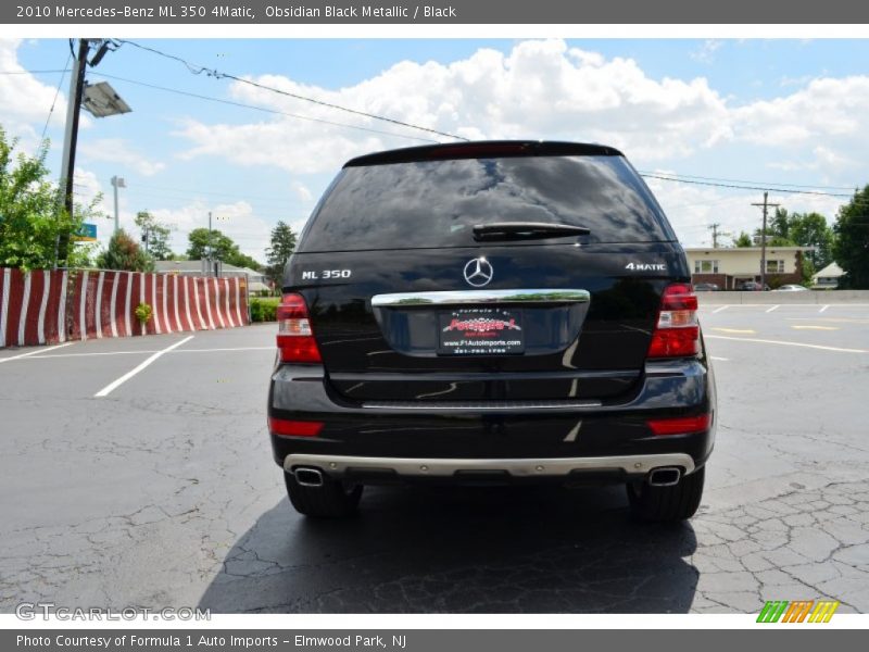 Obsidian Black Metallic / Black 2010 Mercedes-Benz ML 350 4Matic