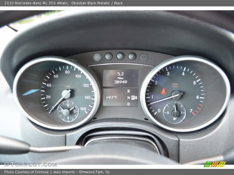 Obsidian Black Metallic / Black 2010 Mercedes-Benz ML 350 4Matic