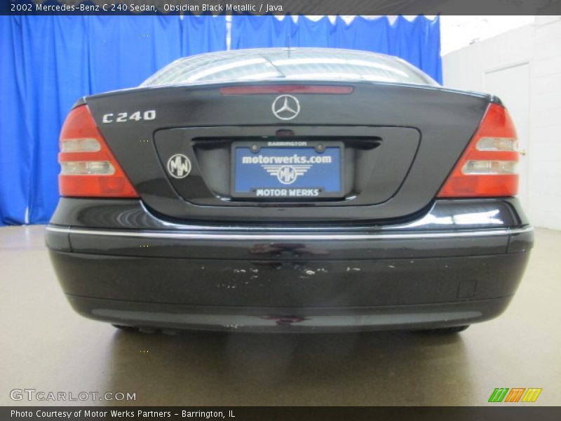 Obsidian Black Metallic / Java 2002 Mercedes-Benz C 240 Sedan