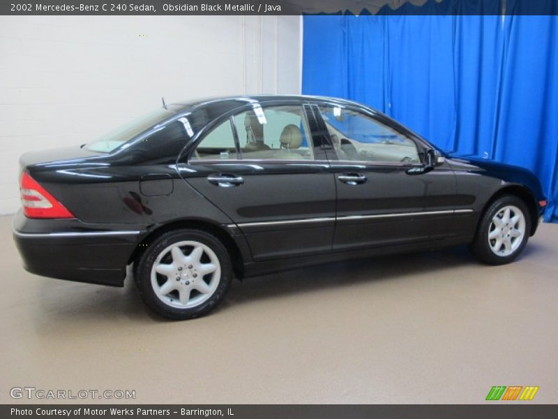 Obsidian Black Metallic / Java 2002 Mercedes-Benz C 240 Sedan
