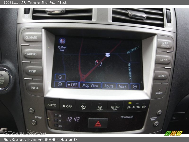 Tungsten Silver Pearl / Black 2008 Lexus IS F