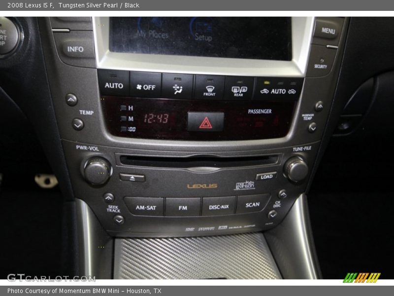 Tungsten Silver Pearl / Black 2008 Lexus IS F
