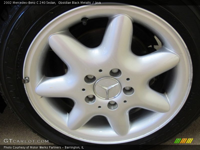 Obsidian Black Metallic / Java 2002 Mercedes-Benz C 240 Sedan