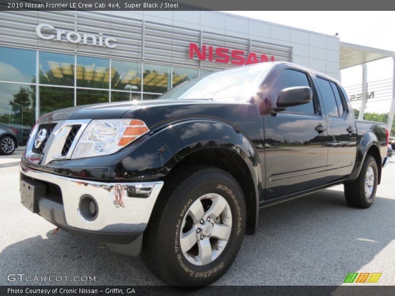 Super Black / Steel 2010 Nissan Frontier LE Crew Cab 4x4