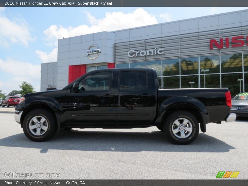 Super Black / Steel 2010 Nissan Frontier LE Crew Cab 4x4