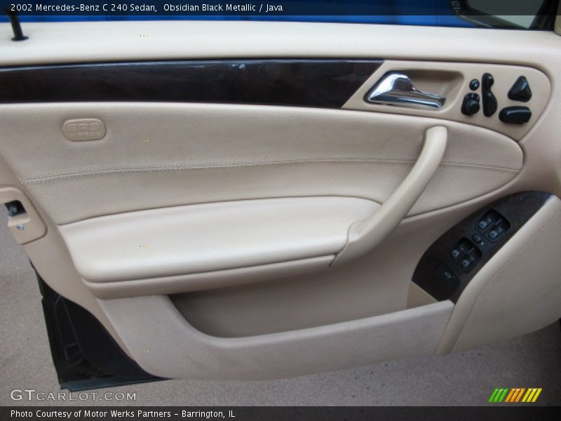 Obsidian Black Metallic / Java 2002 Mercedes-Benz C 240 Sedan