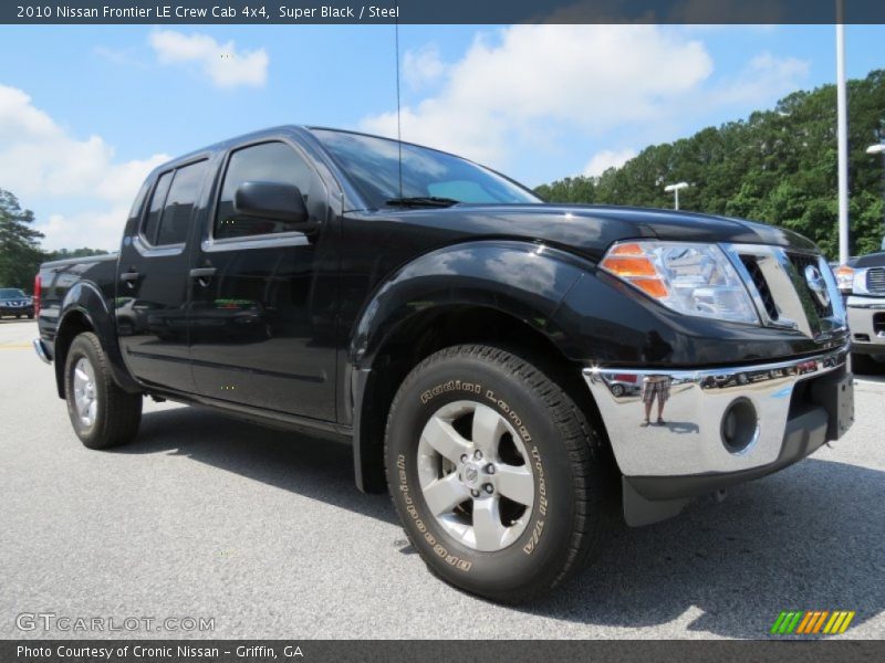 Super Black / Steel 2010 Nissan Frontier LE Crew Cab 4x4