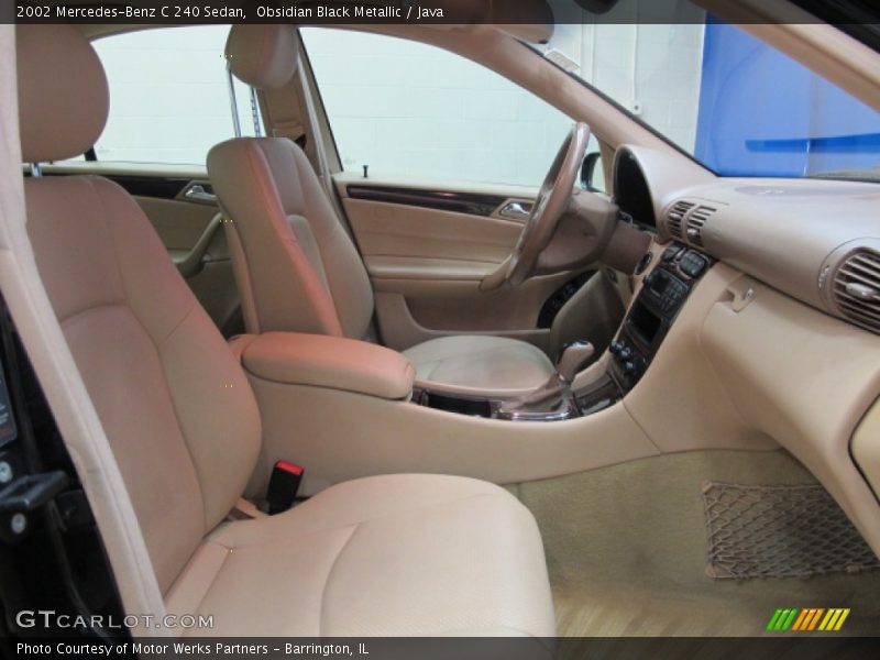 Obsidian Black Metallic / Java 2002 Mercedes-Benz C 240 Sedan