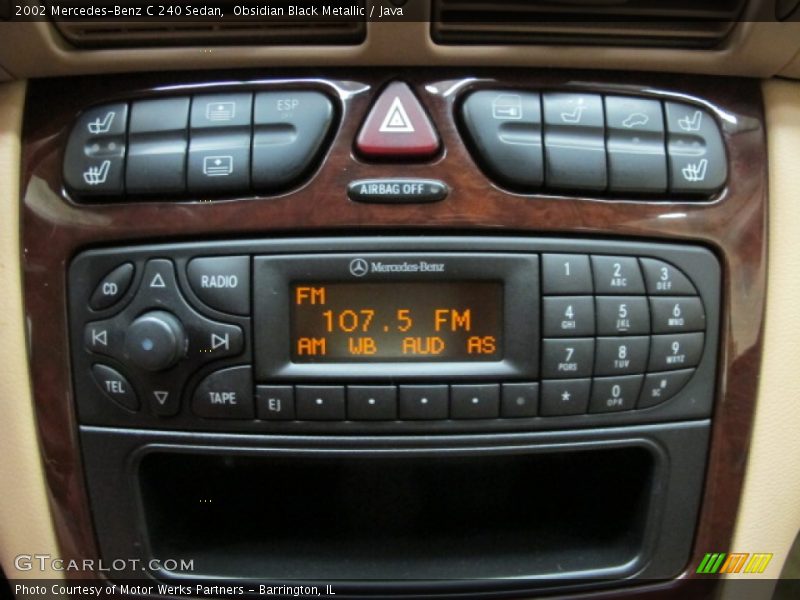 Obsidian Black Metallic / Java 2002 Mercedes-Benz C 240 Sedan