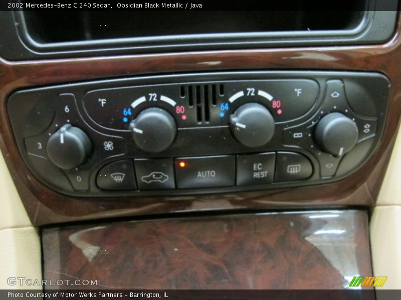 Obsidian Black Metallic / Java 2002 Mercedes-Benz C 240 Sedan