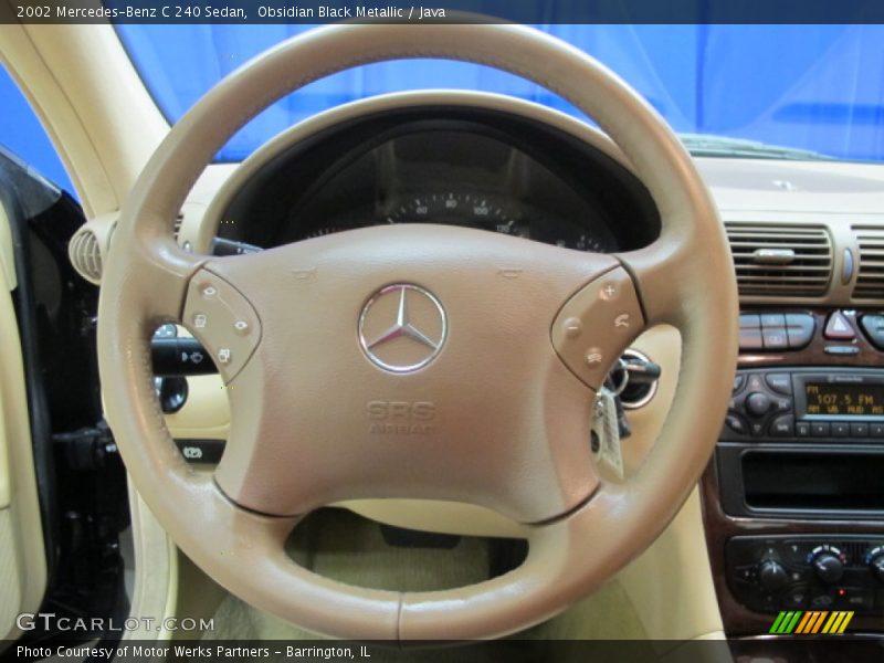 Obsidian Black Metallic / Java 2002 Mercedes-Benz C 240 Sedan
