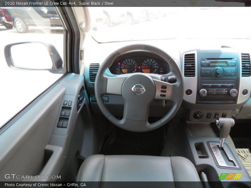 Super Black / Steel 2010 Nissan Frontier LE Crew Cab 4x4