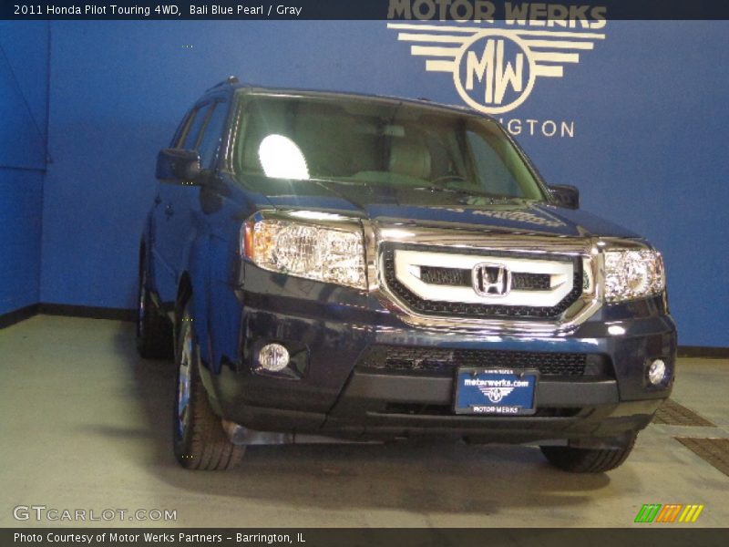Bali Blue Pearl / Gray 2011 Honda Pilot Touring 4WD