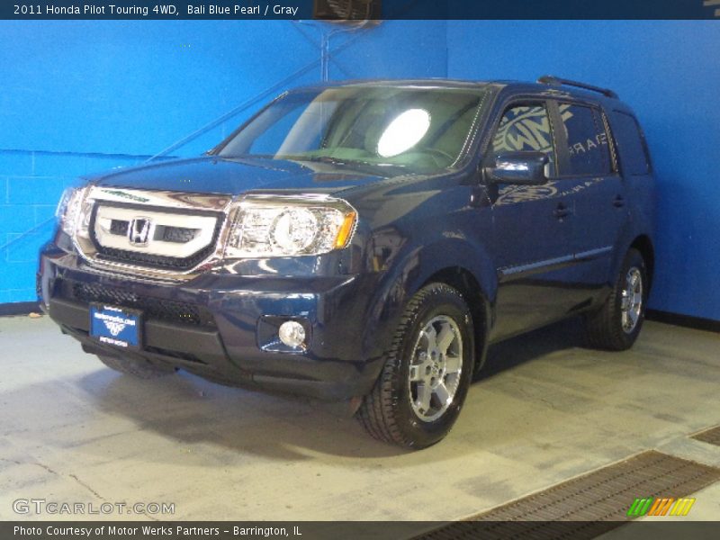Bali Blue Pearl / Gray 2011 Honda Pilot Touring 4WD
