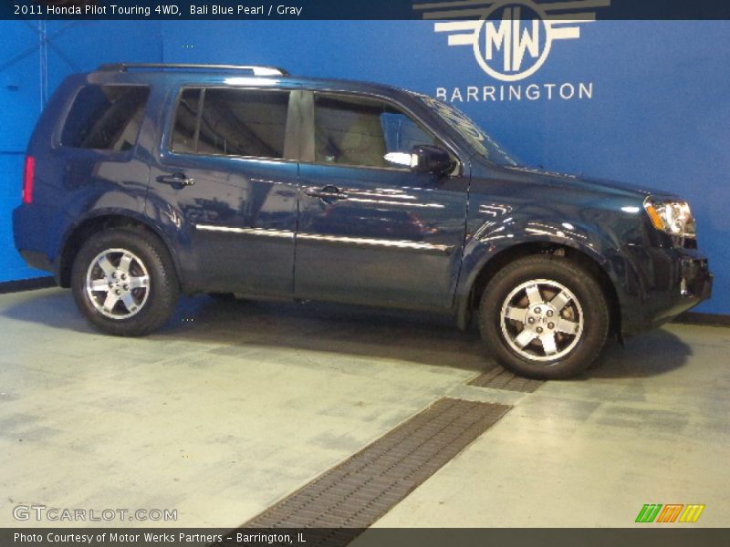 Bali Blue Pearl / Gray 2011 Honda Pilot Touring 4WD