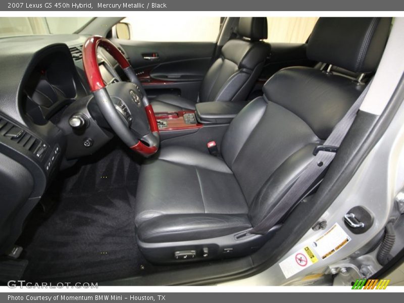 Mercury Metallic / Black 2007 Lexus GS 450h Hybrid