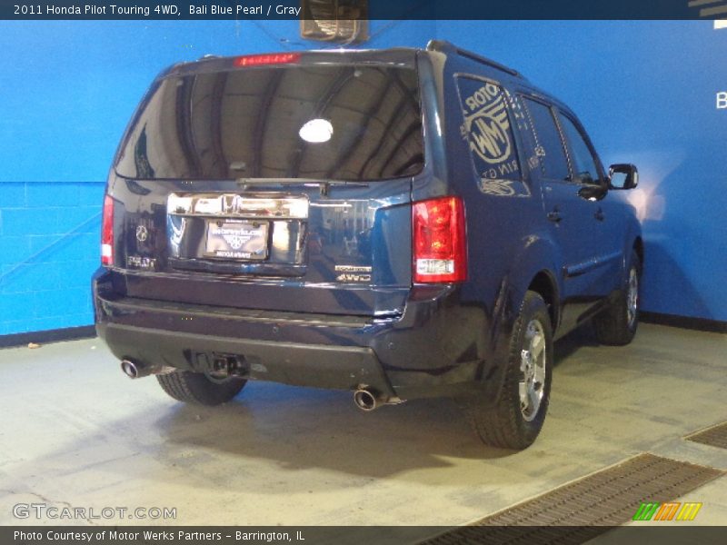 Bali Blue Pearl / Gray 2011 Honda Pilot Touring 4WD