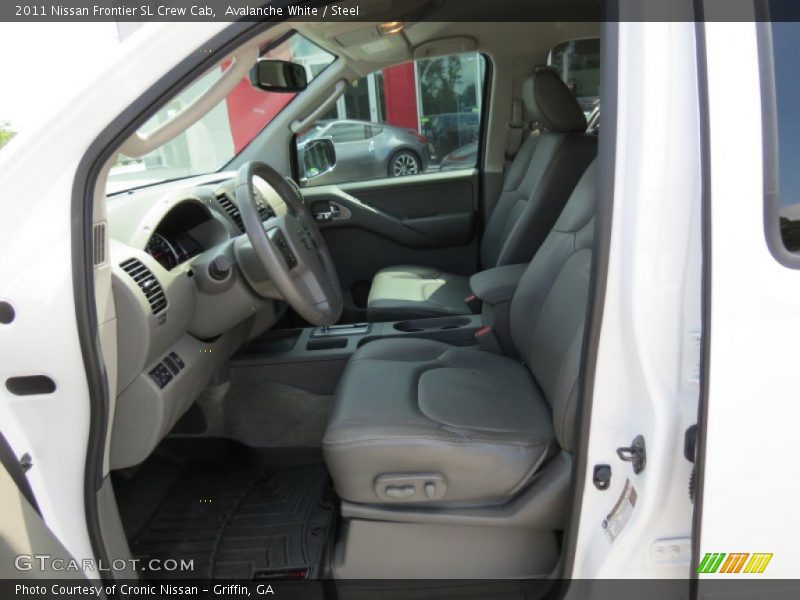 Avalanche White / Steel 2011 Nissan Frontier SL Crew Cab