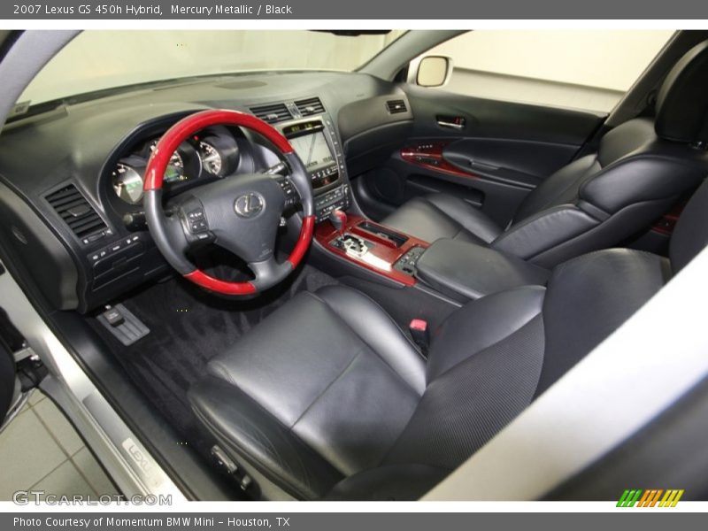 Mercury Metallic / Black 2007 Lexus GS 450h Hybrid