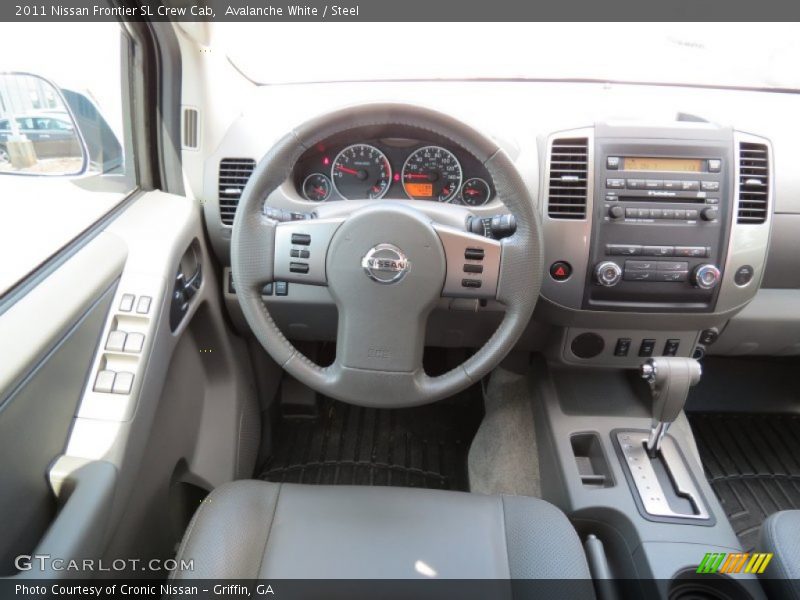 Avalanche White / Steel 2011 Nissan Frontier SL Crew Cab