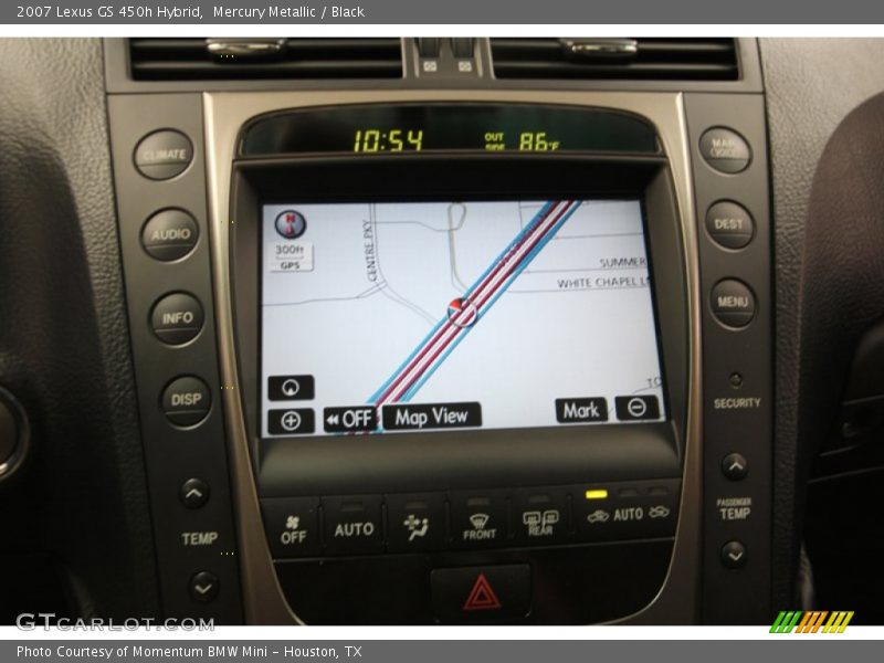 Mercury Metallic / Black 2007 Lexus GS 450h Hybrid