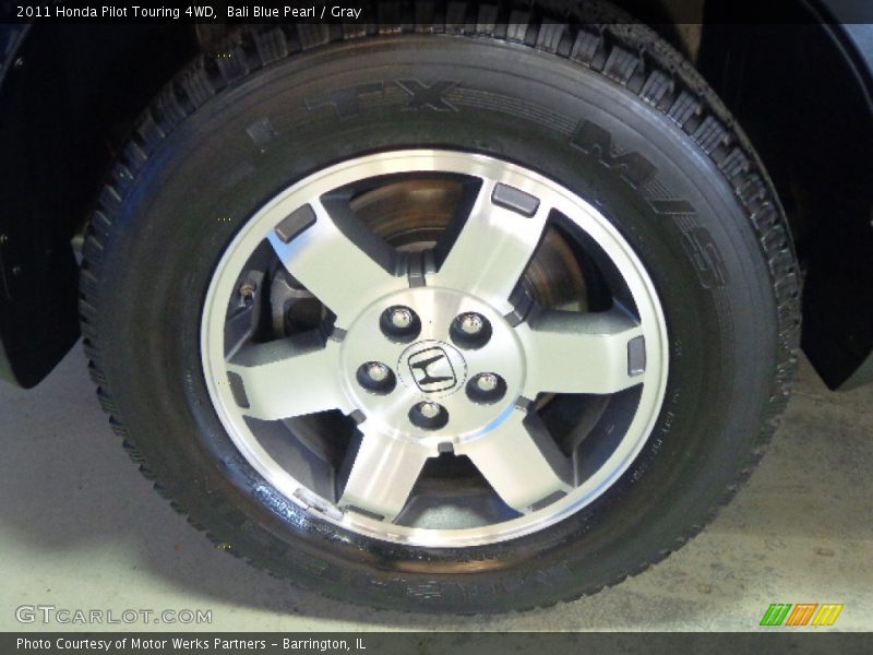 Bali Blue Pearl / Gray 2011 Honda Pilot Touring 4WD