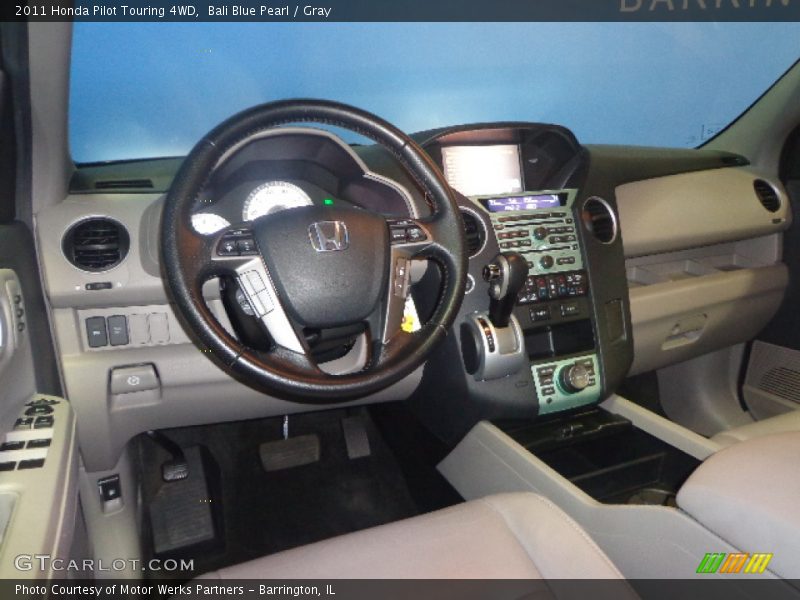 Bali Blue Pearl / Gray 2011 Honda Pilot Touring 4WD