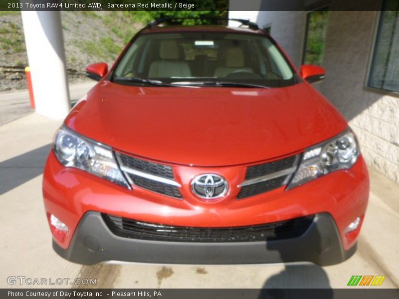 Barcelona Red Metallic / Beige 2013 Toyota RAV4 Limited AWD