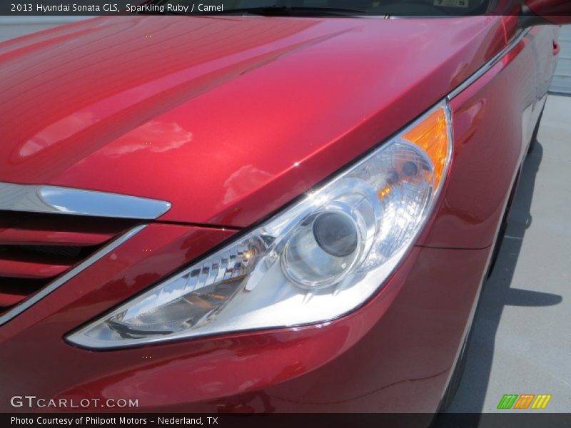 Sparkling Ruby / Camel 2013 Hyundai Sonata GLS