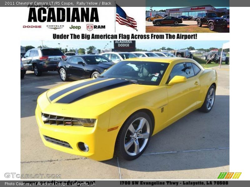 Rally Yellow / Black 2011 Chevrolet Camaro LT/RS Coupe