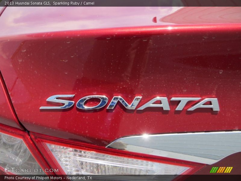 Sparkling Ruby / Camel 2013 Hyundai Sonata GLS