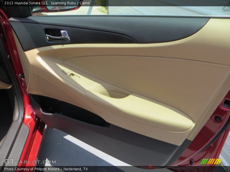 Sparkling Ruby / Camel 2013 Hyundai Sonata GLS