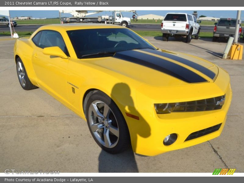 Rally Yellow / Black 2011 Chevrolet Camaro LT/RS Coupe