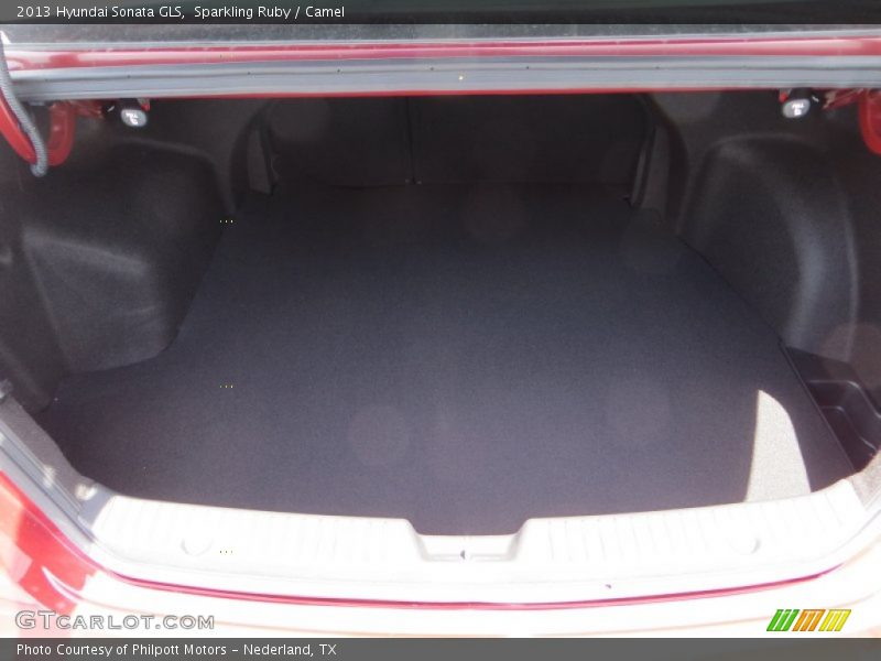 Sparkling Ruby / Camel 2013 Hyundai Sonata GLS