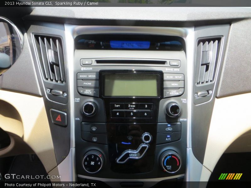 Sparkling Ruby / Camel 2013 Hyundai Sonata GLS