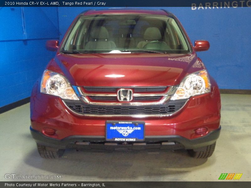 Tango Red Pearl / Gray 2010 Honda CR-V EX-L AWD